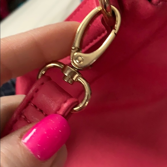 Just Fab Pink tote bag 13x 17” x 4.5 bottom - Picture 7 of 7